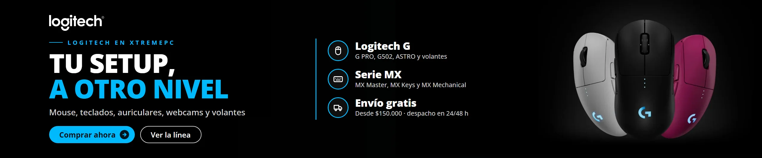 Logitech en Jazz Pc: mouse, teclados, auriculares, webcams y volantes Logitech y Logitech G