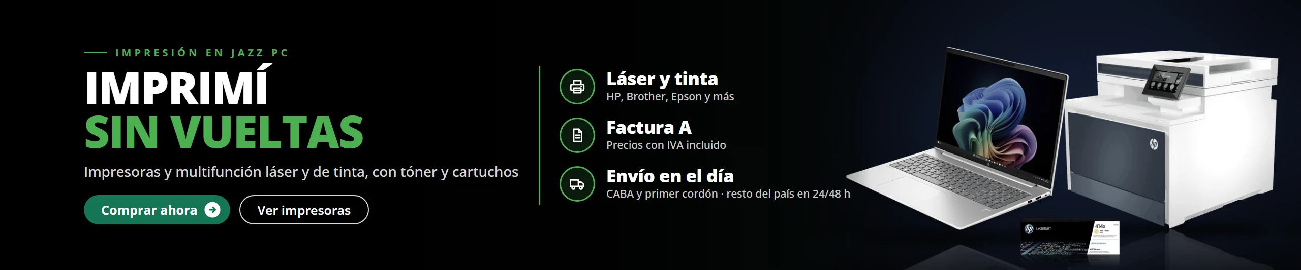 Impresoras y multifunción láser y de tinta para la oficina