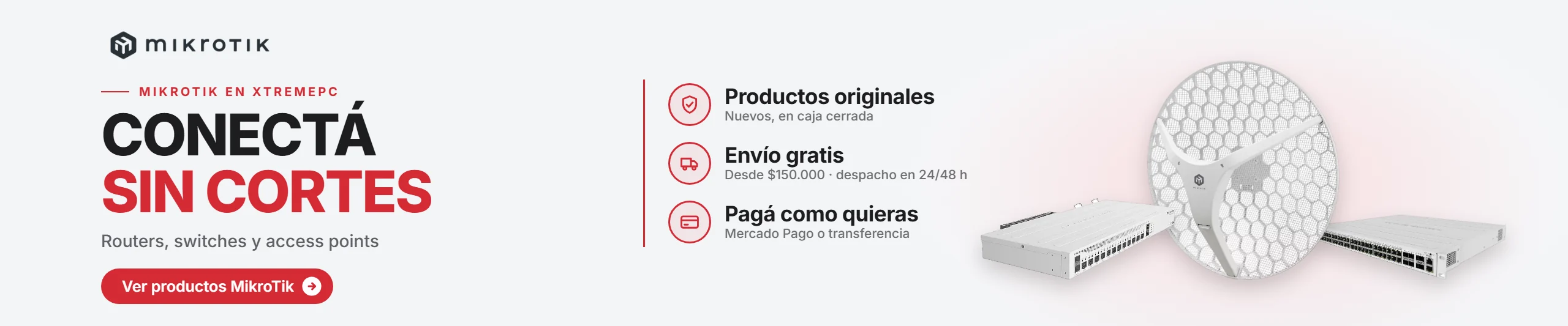 MikroTik en Jazz Pc: Routers, switches y access points