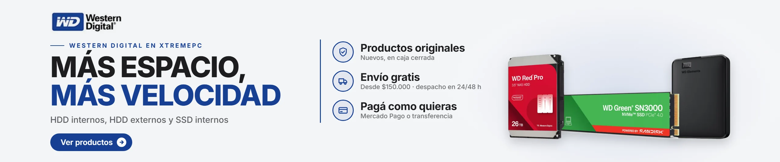 Western Digital en Jazz Pc: HDD internos, HDD externos y SSD internos