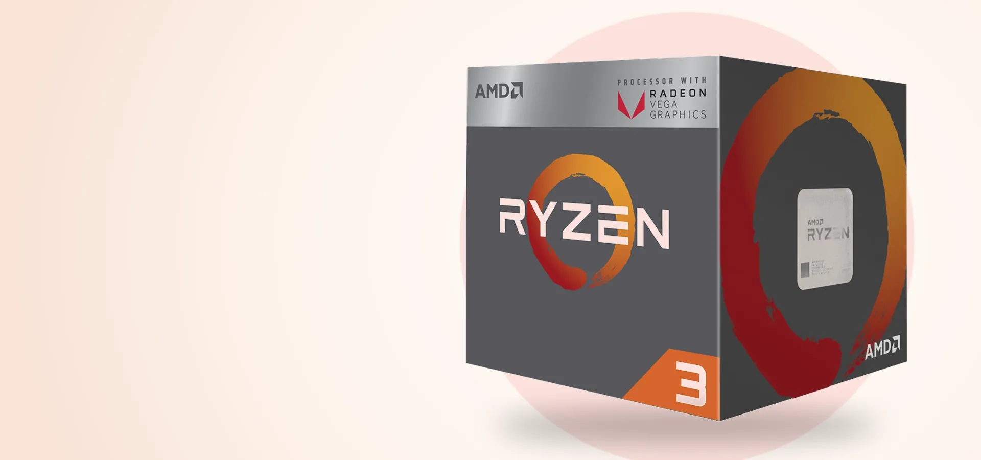 Procesador AMD Ryzen 3 3200G en su caja