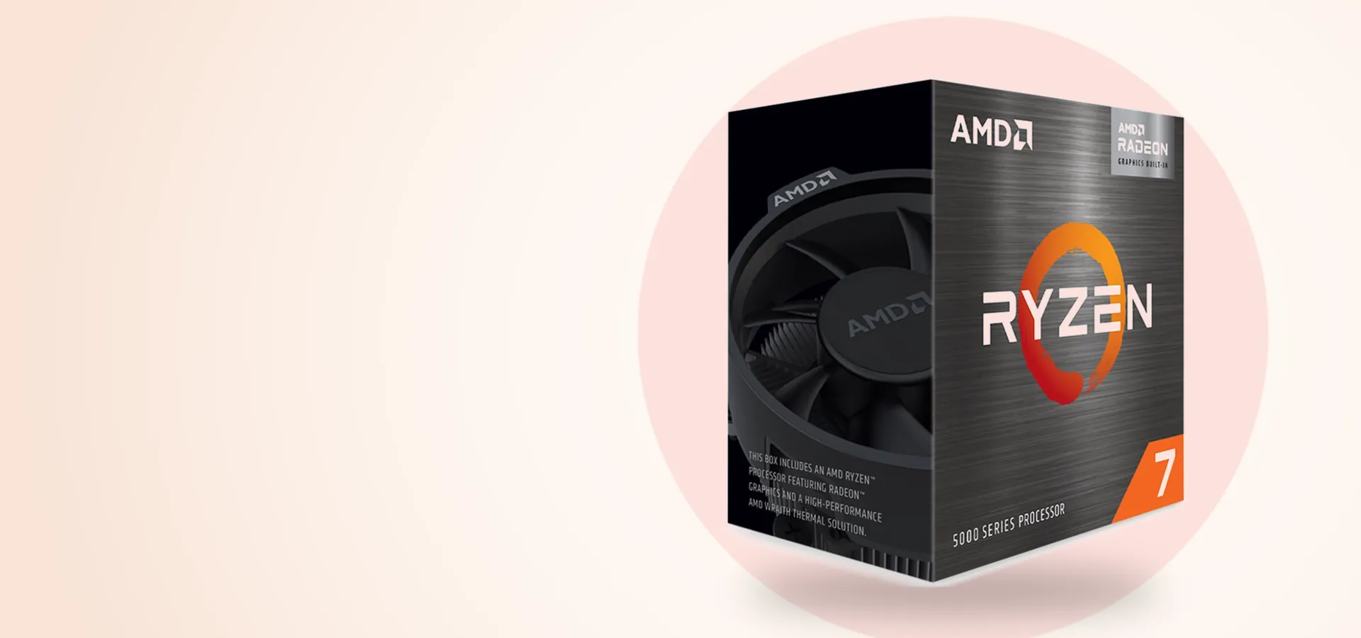 Procesador AMD Ryzen 7 5700G en su caja
