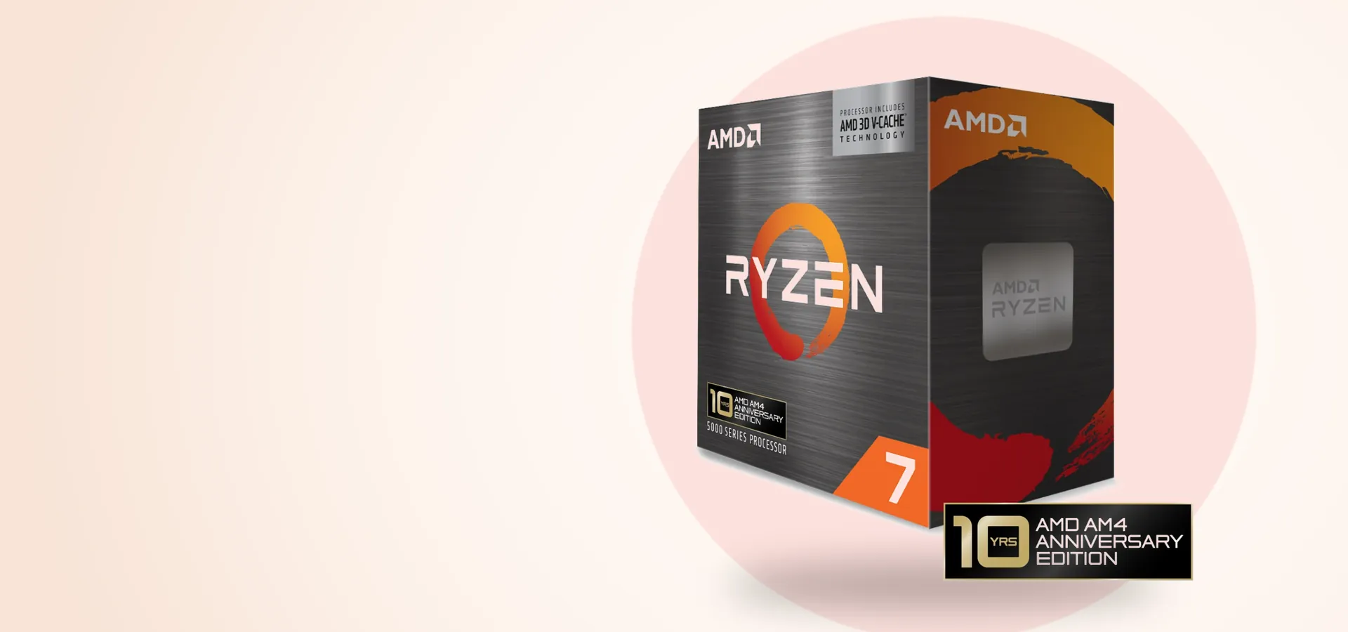 Procesador AMD Ryzen 7 5800X3D en su caja