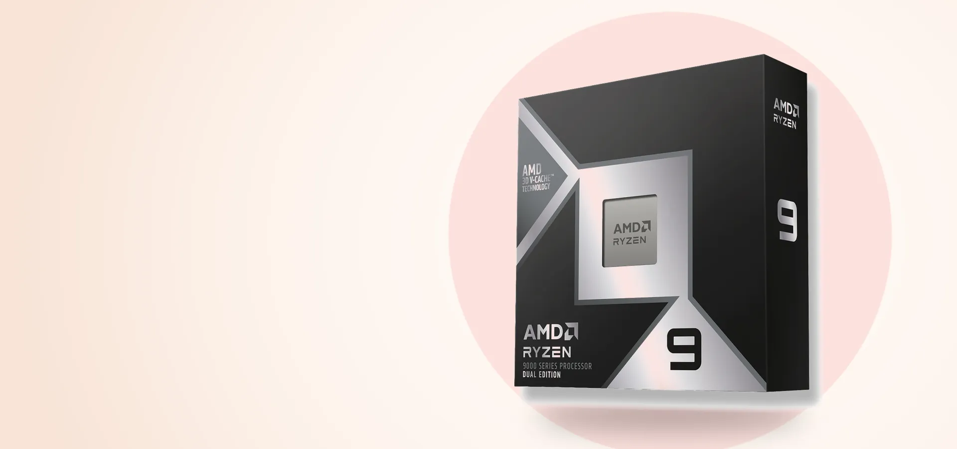 Procesador AMD Ryzen 9 9950X3D2 Dual Edition en su caja