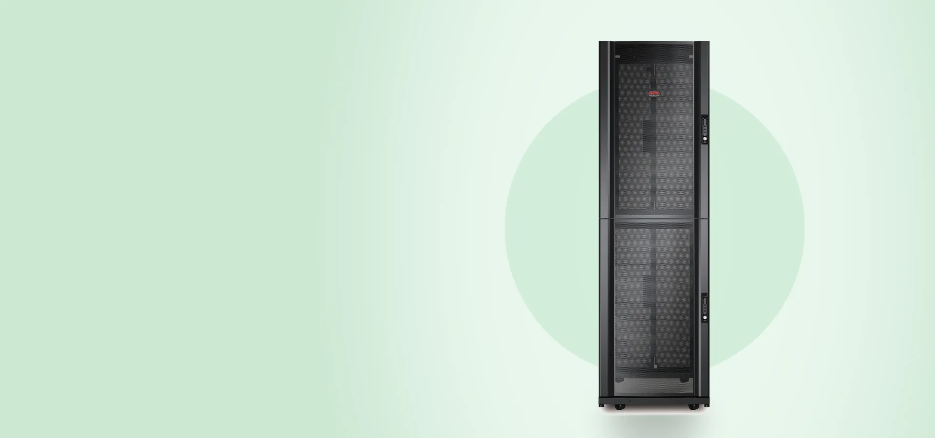 Gabinete APC NetShelter SX AR3200 de dos compartimentos, en negro