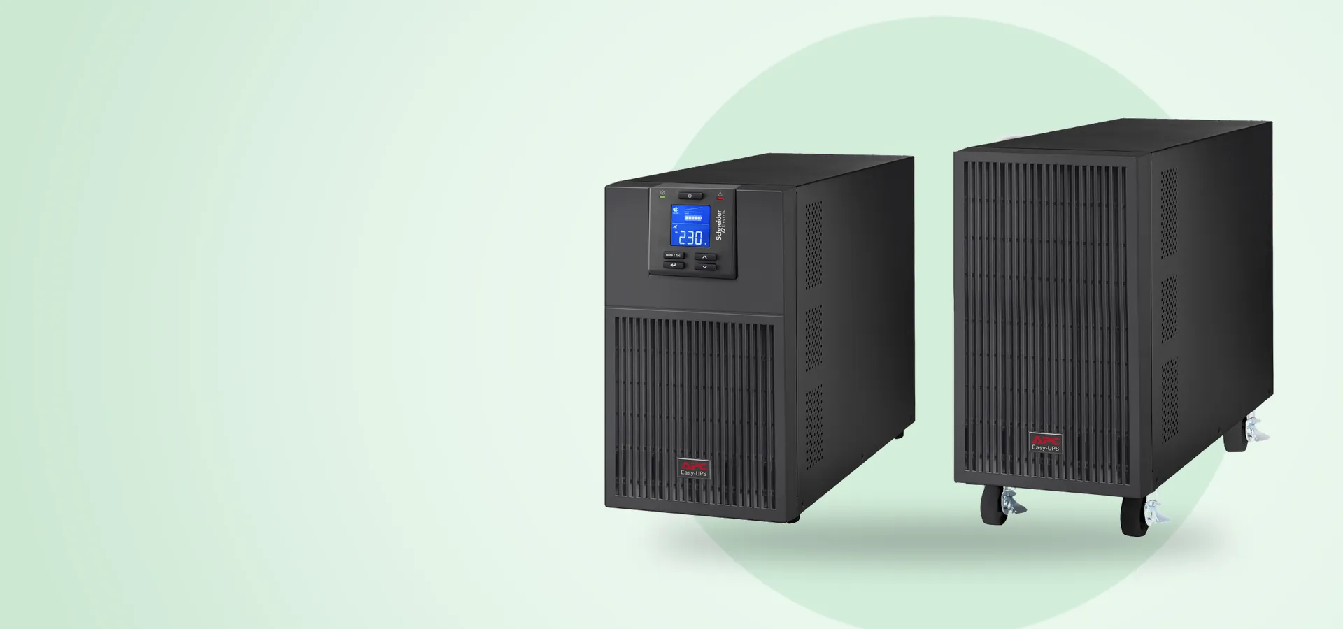 UPS APC Easy UPS SRV de 6 kVA en torre, con su paquete de baterías externo
