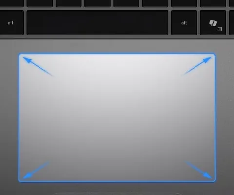 Touchpad amplio