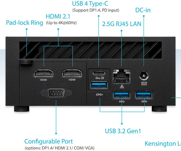 Red de 2,5 Gb y puerto configurable