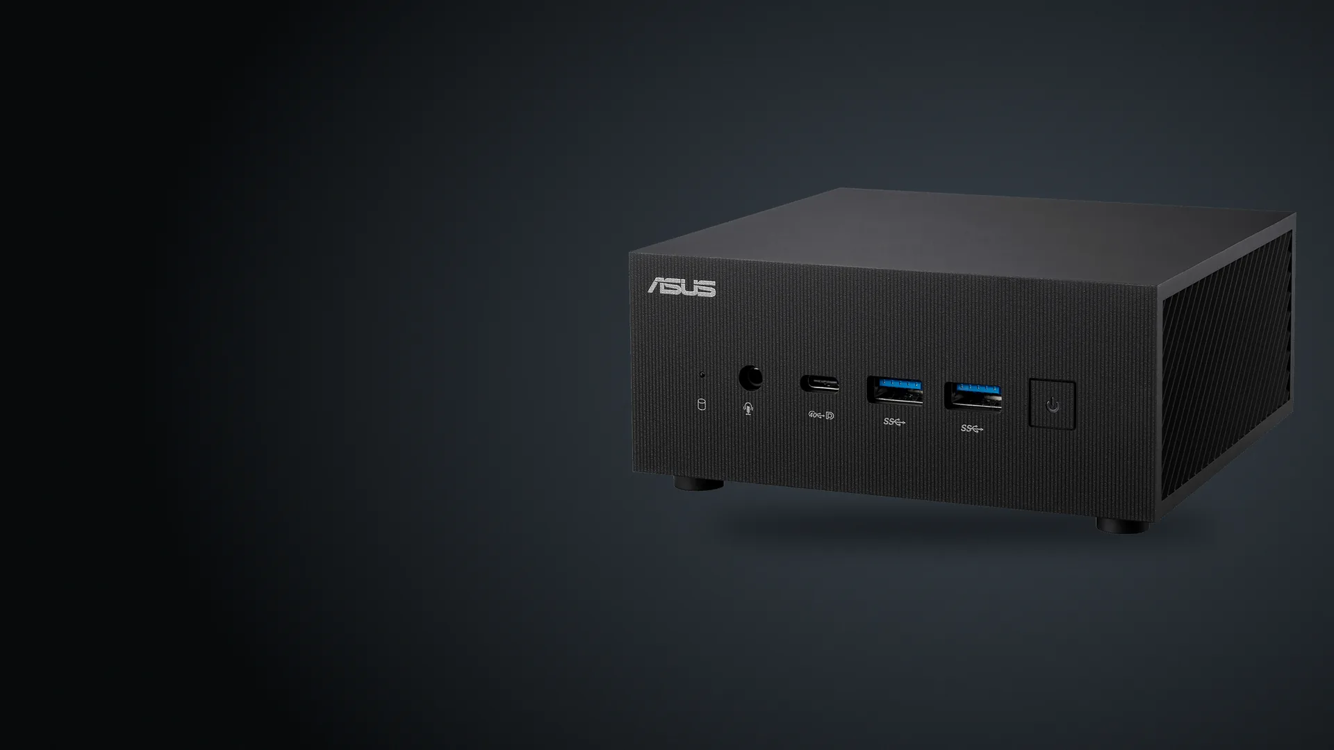 Mini PC ASUS ExpertCenter PN53 negro, vista frontal