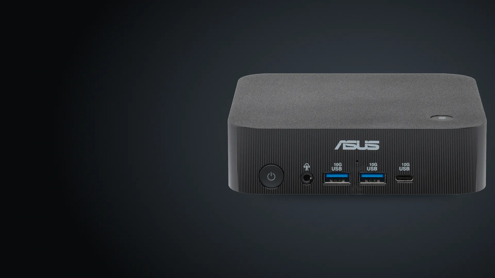Mini PC ASUS ExpertCenter PN54-S1 negro, vista frontal