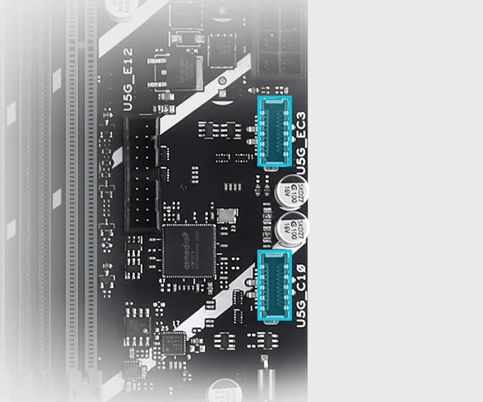 USB frontal de 5 Gbps
