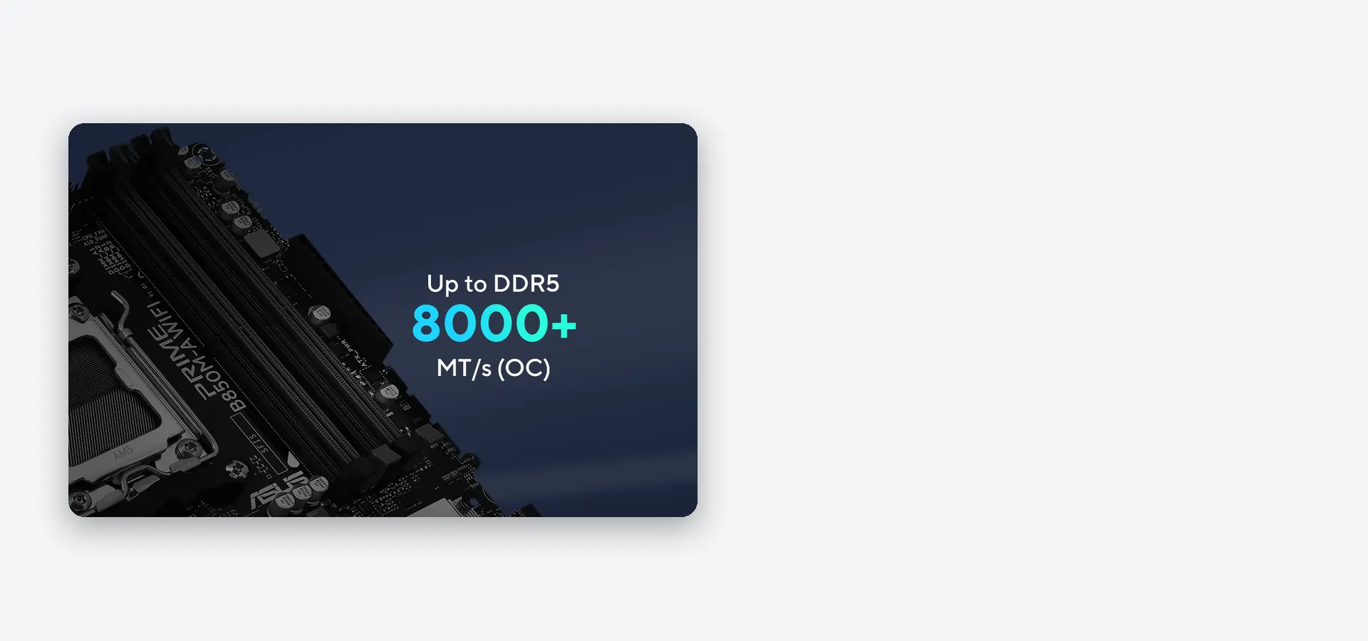 DDR5 de hasta 8000+ MT/s