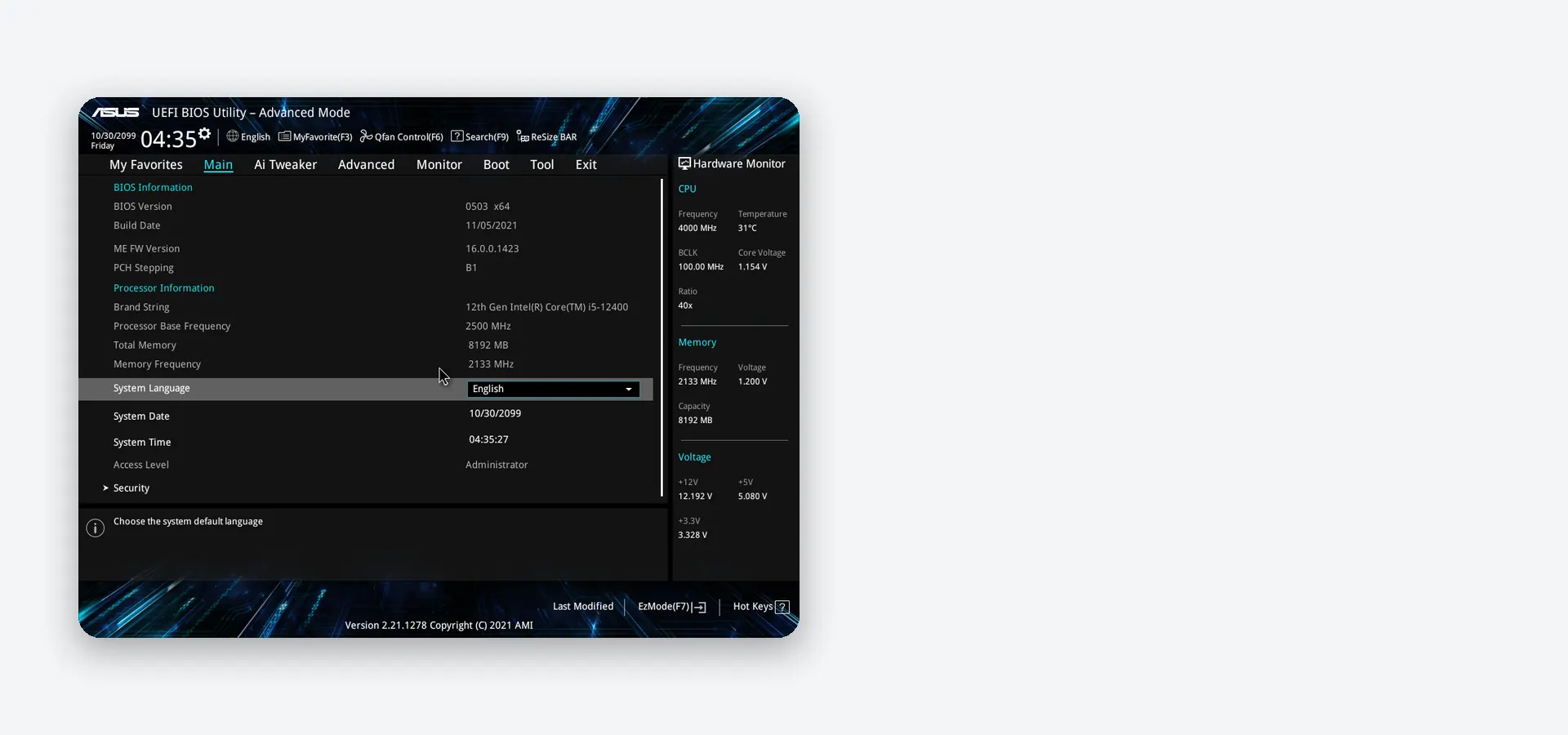 UEFI BIOS