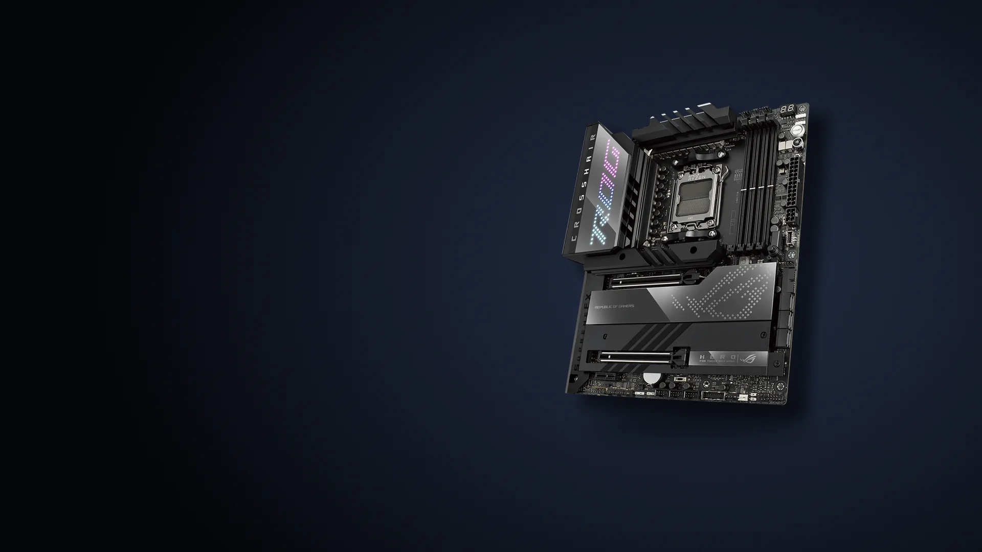 Placa madre ROG Crosshair X670E Hero completa