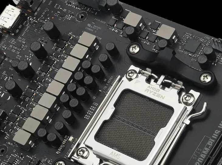 Socket AM5 y fases de alimentación de la TUF Gaming A620AM-Plus WiFi
