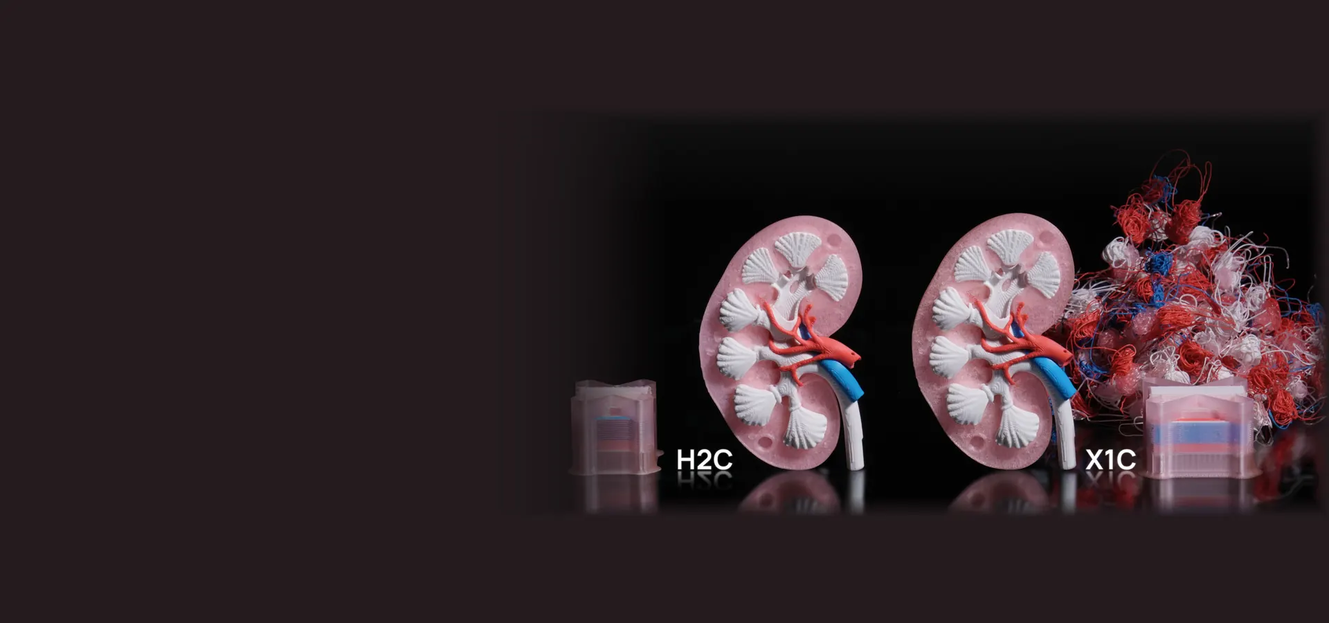 Comparación de una pieza impresa con la H2C y con la X1C