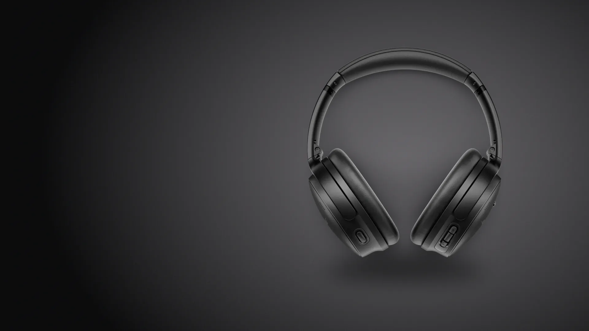Bose QuietComfort Headphones negros de frente