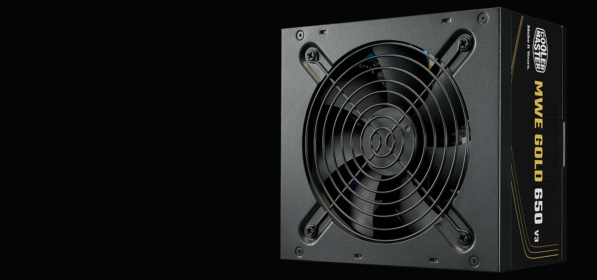 Fuente Cooler Master MWE Gold 650 V3 negra no modular con ventilador de 120 mm
