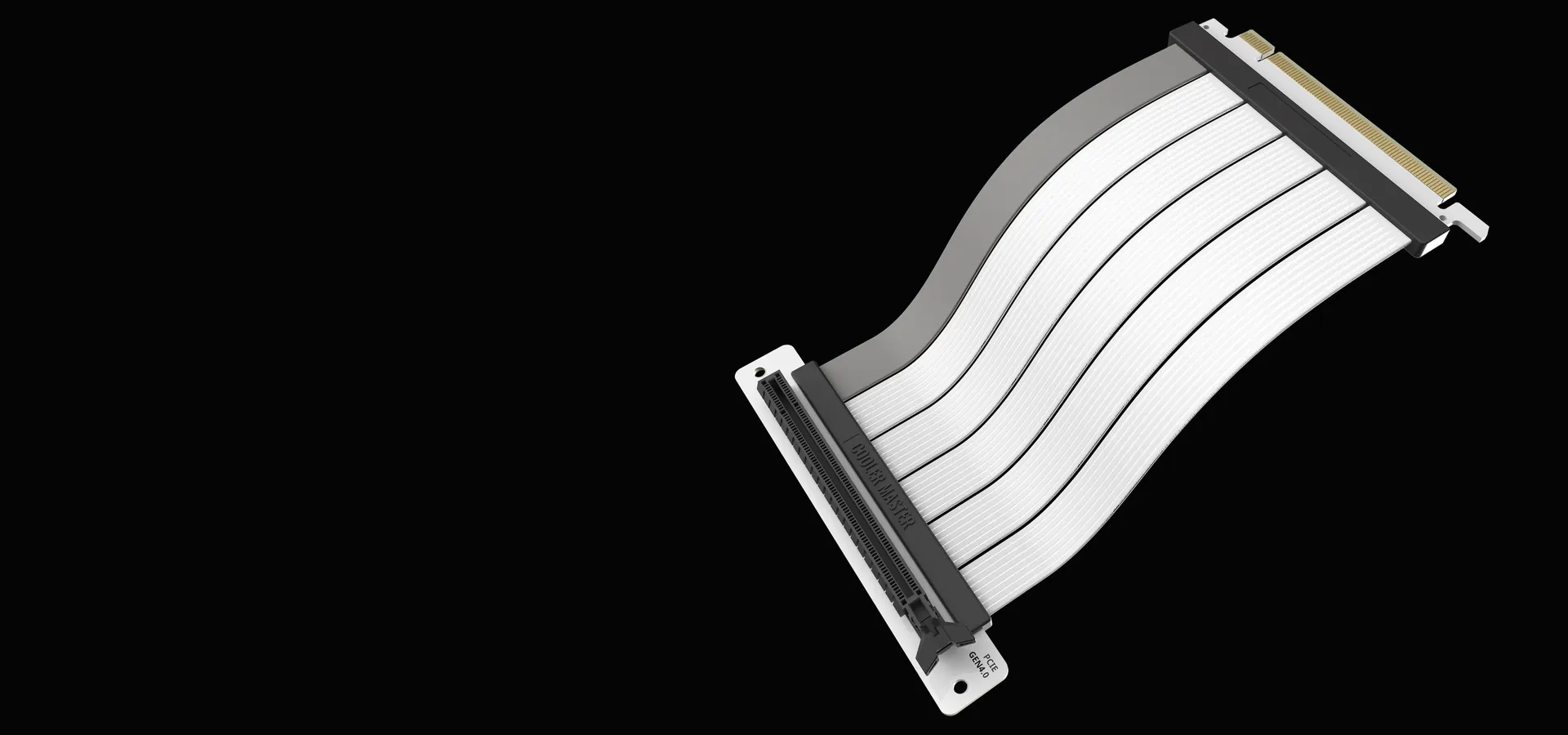 Cable riser Cooler Master PCIe 4.0 x16 de 300 mm V2 blanco