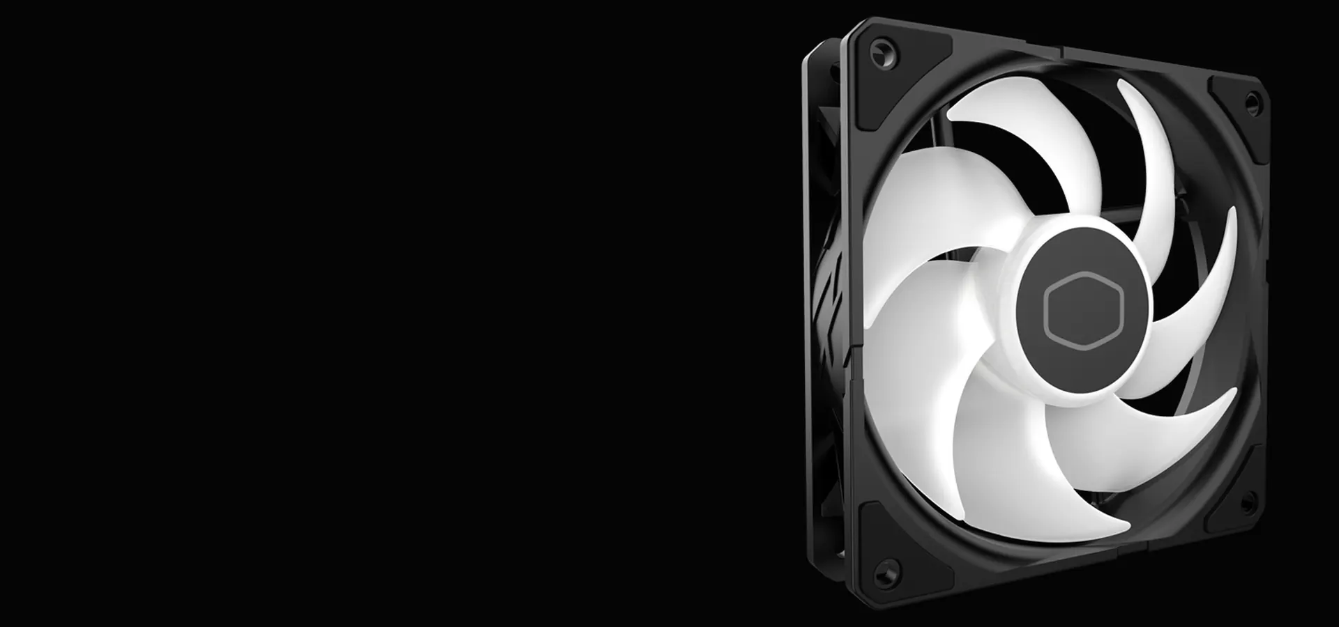 Ventilador Cooler Master SickleFlow Edge 120 ARGB negro con aspas translúcidas