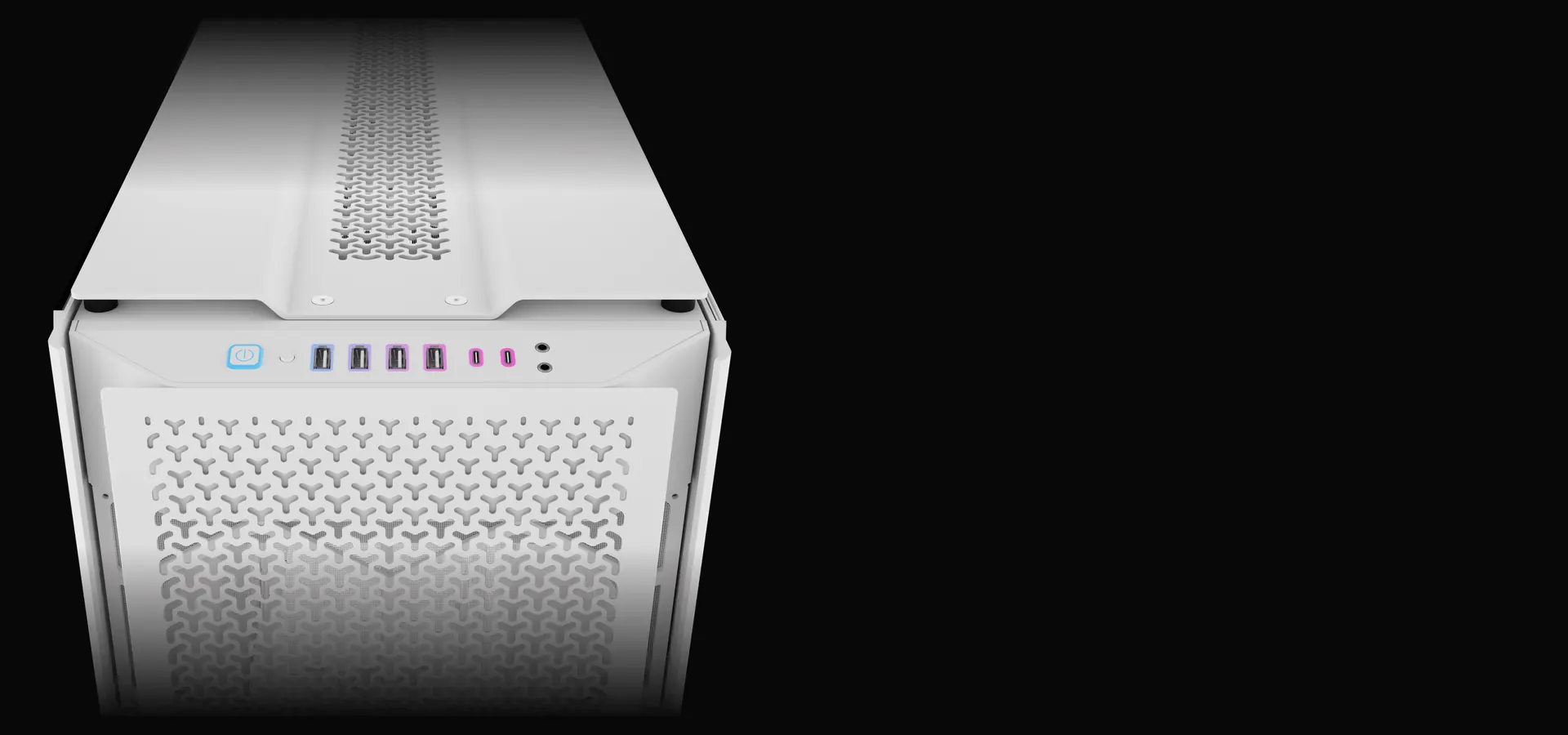 Moderno panel frontal de E/S