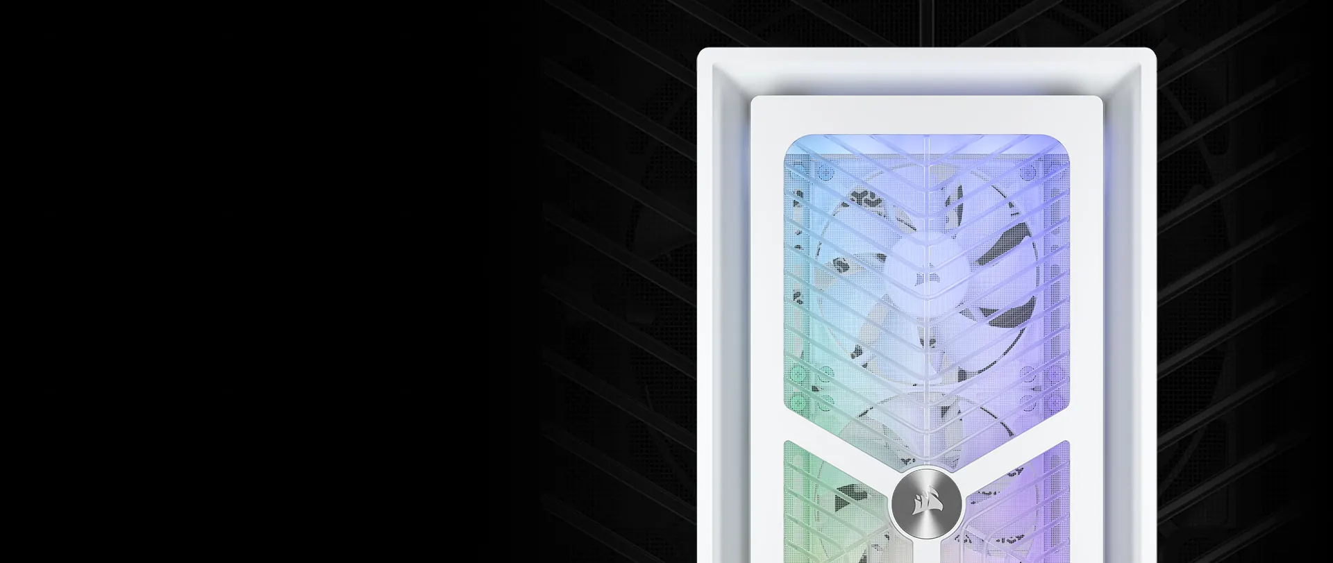 Panel frontal RGB para un gran flujo de aire