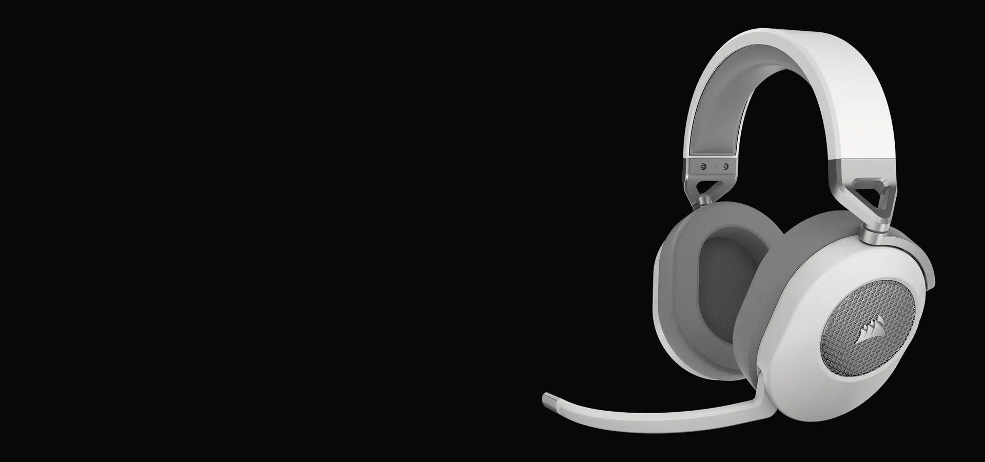 Auriculares inalámbricos Corsair HS65 WIRELESS blanco con micrófono