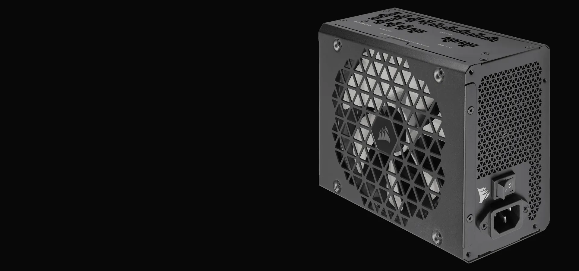 Fuente de alimentación Corsair RM1000x SHIFT negra con ventilador de 140 mm