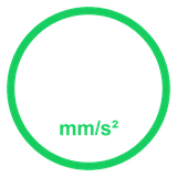 Aceleración de hasta 30.000 mm/s²