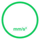 Aceleración de hasta 10.000 mm/s²