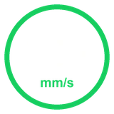 Velocidad de hasta 500 mm/s