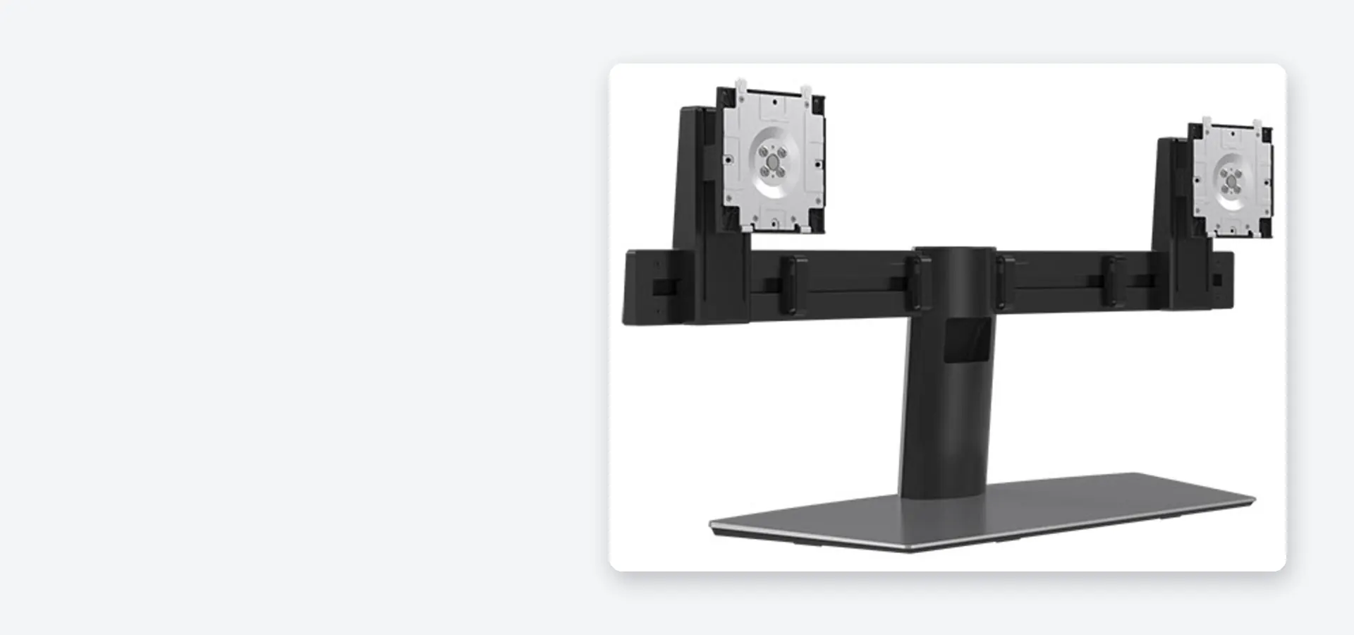 Cada monitor en su posición ideal