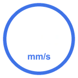 Hasta 500 mm/s de velocidad