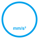 Aceleración de hasta 20.000 mm/s²