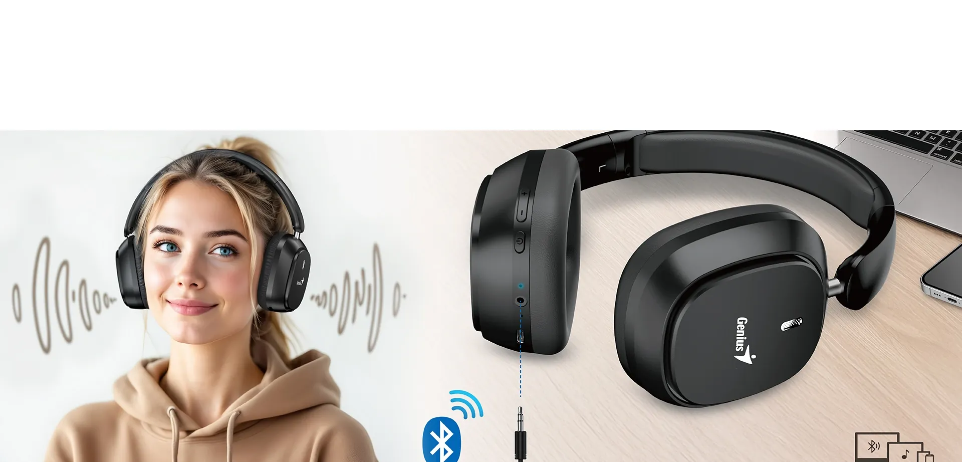 Bluetooth 5.4 o cable de 3,5 mm