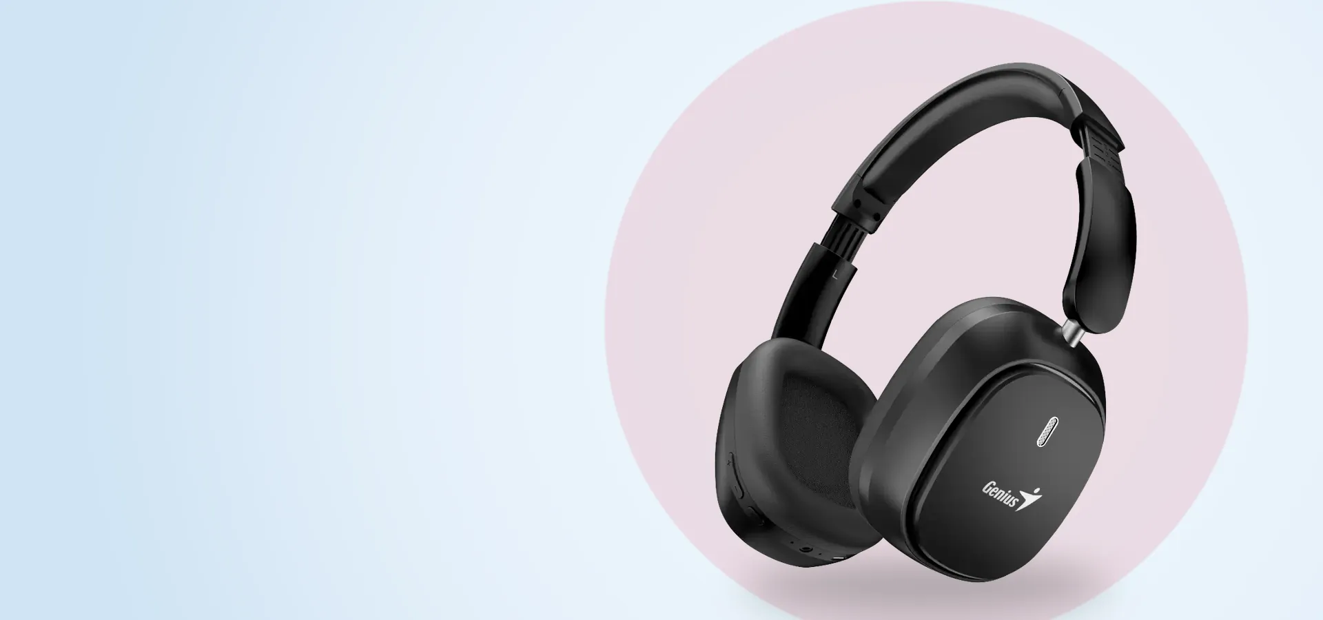 Auriculares Bluetooth plegables Genius HS-820BT, en negro