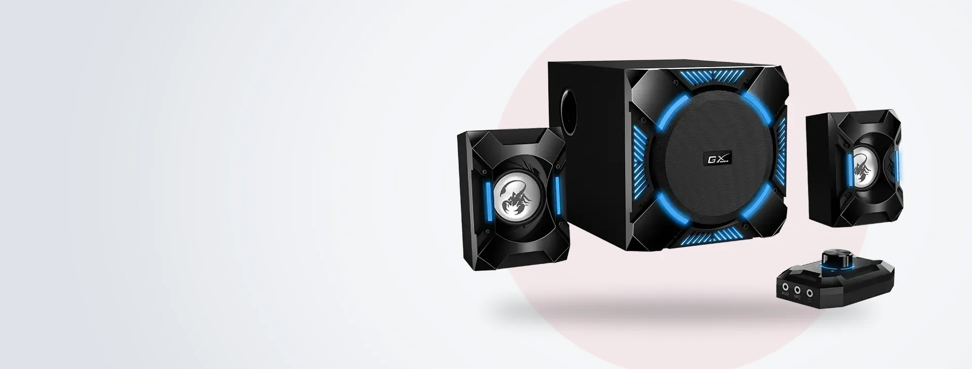 Subwoofer de madera con puerto reflex