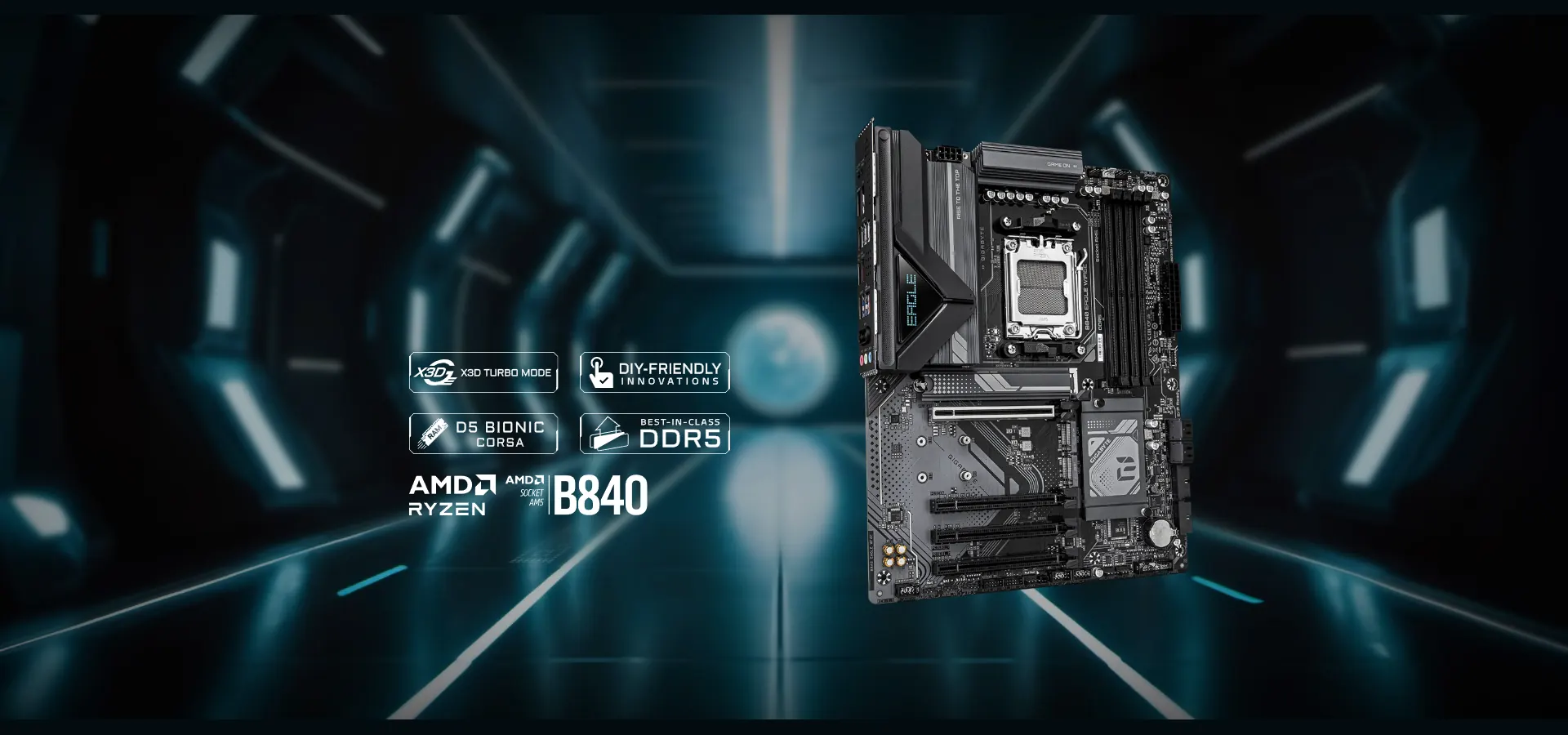Motherboard Gigabyte B840 EAGLE WIFI6E para AMD Ryzen socket AM5