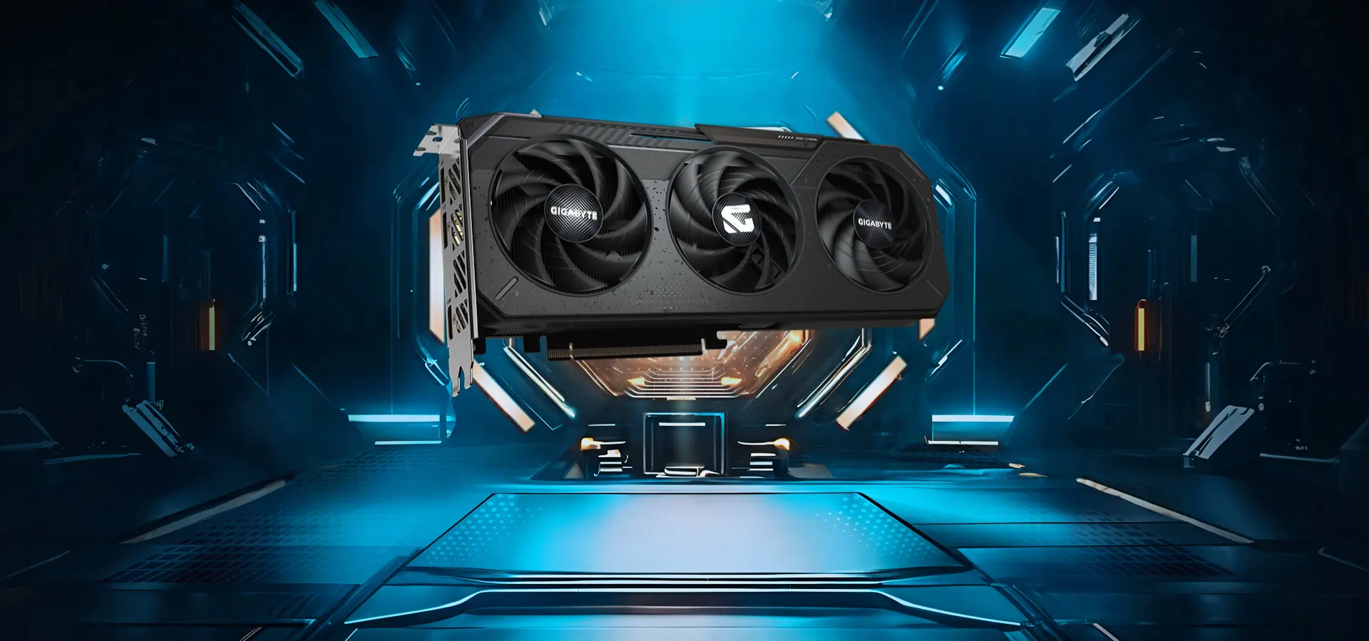Placa de video Gigabyte Radeon RX 9060 XT GAMING OC 8G con triple ventilador