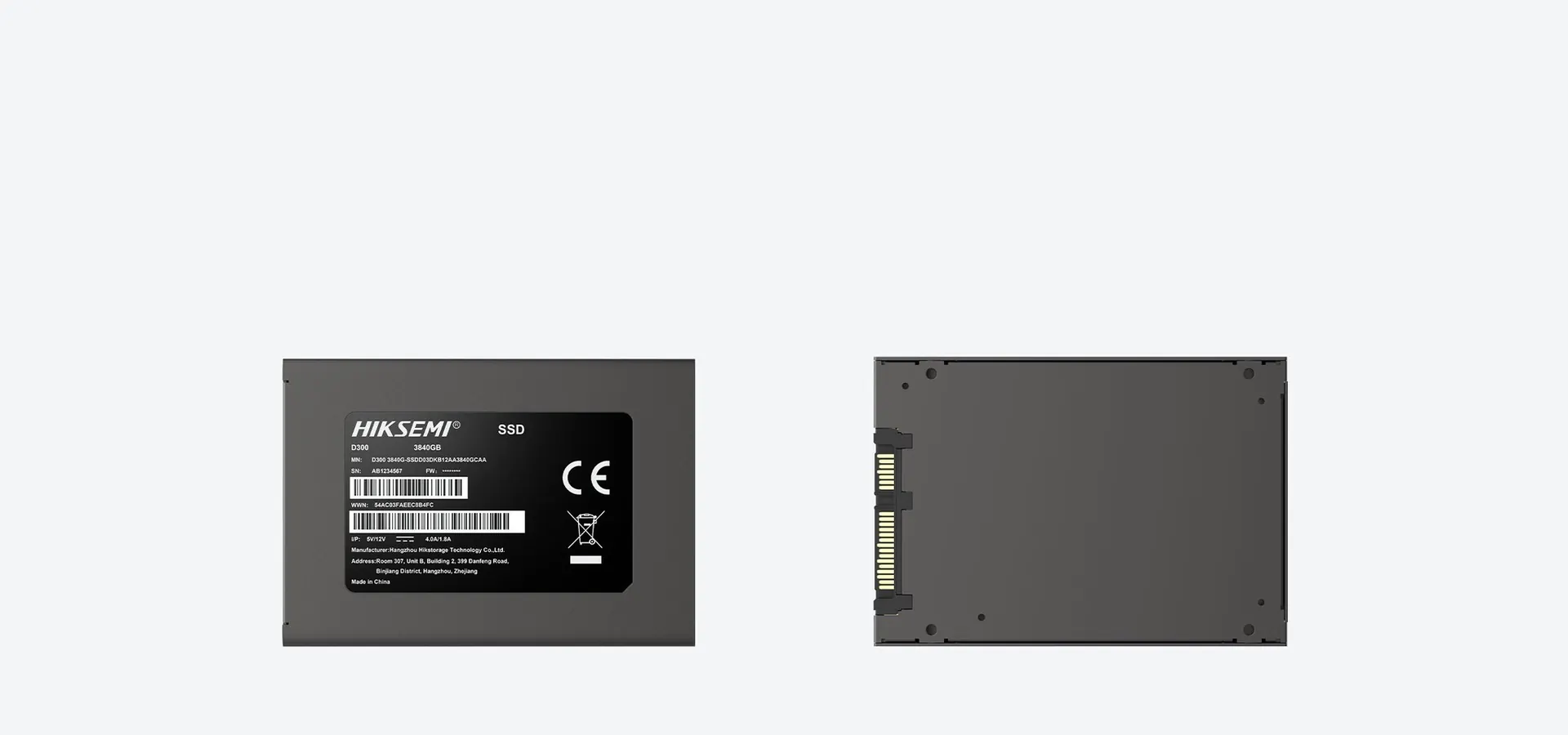 SSD empresarial Hiksemi D300 de 3840 GB, SATA III de 2,5 pulgadas