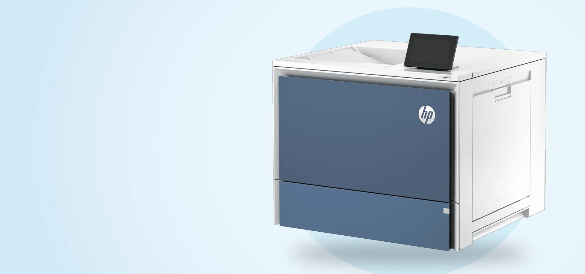 Impresora HP Color LaserJet Enterprise 5700dn, vista en perspectiva