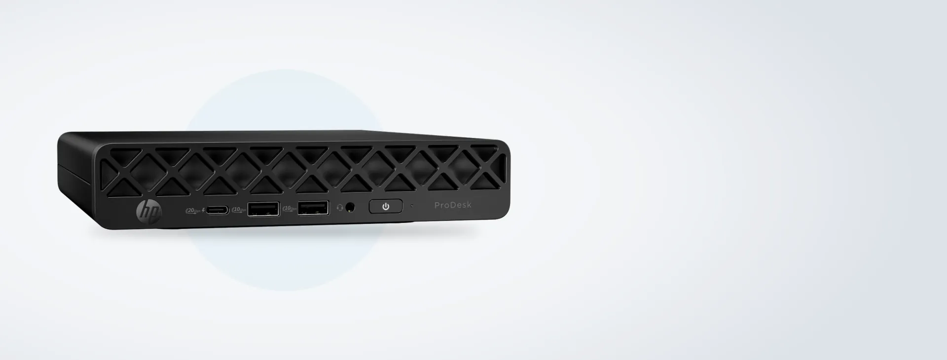 Puertos al frente y red sin cables