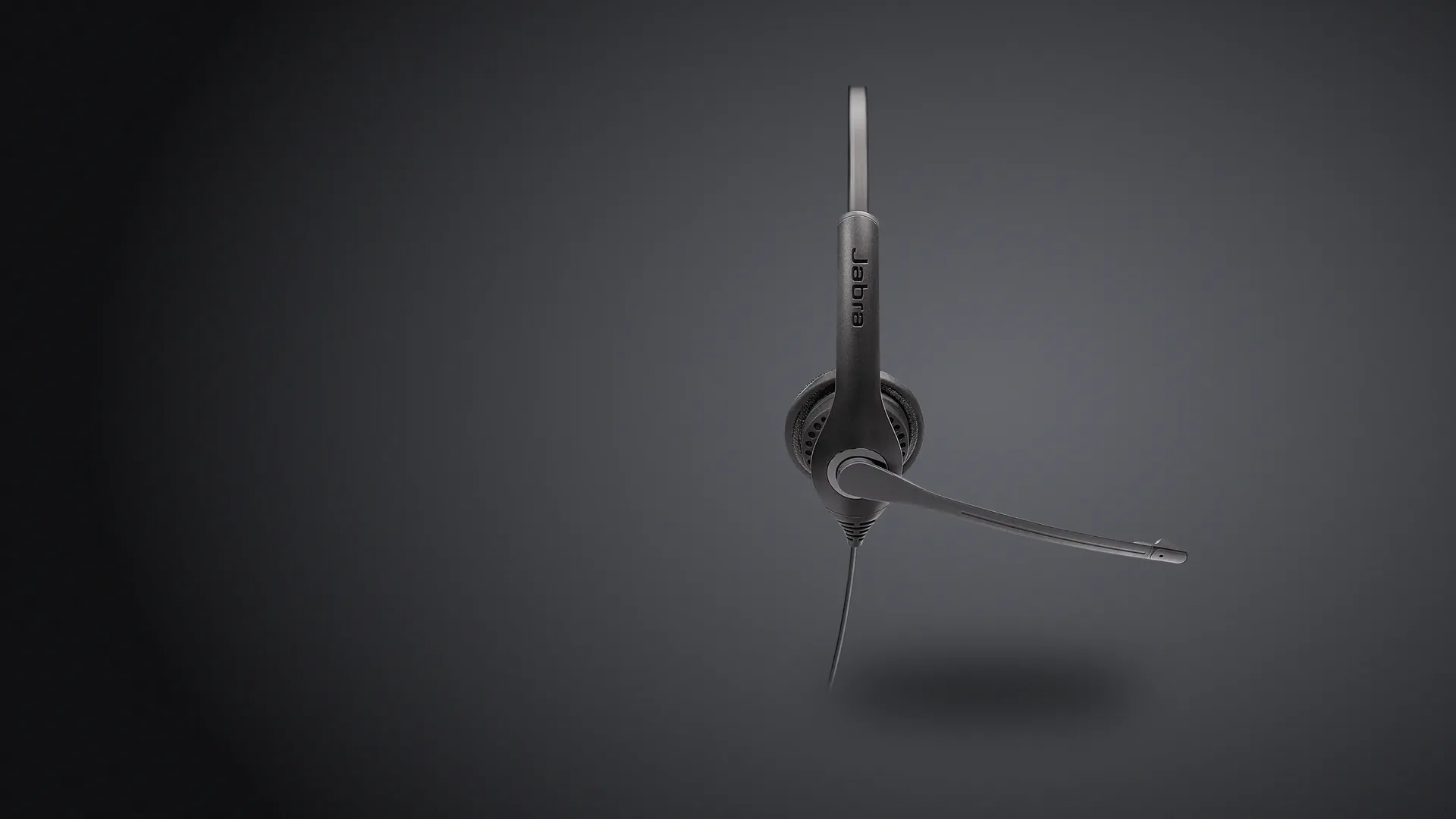 Auricular Jabra BIZ 1100 de perfil con el brazo del micrófono