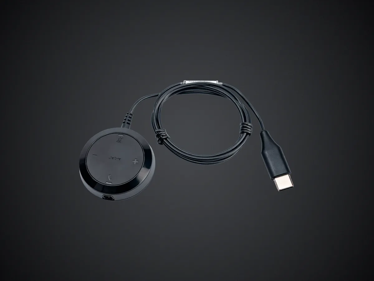 Unidad de control de llamadas del Jabra Evolve 30 II con ficha USB-C