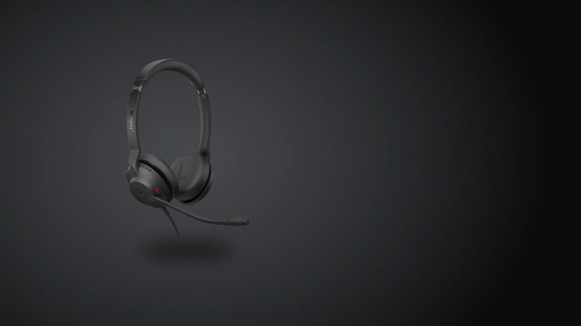 Jabra Evolve2 30 SE con la luz de ocupado encendida