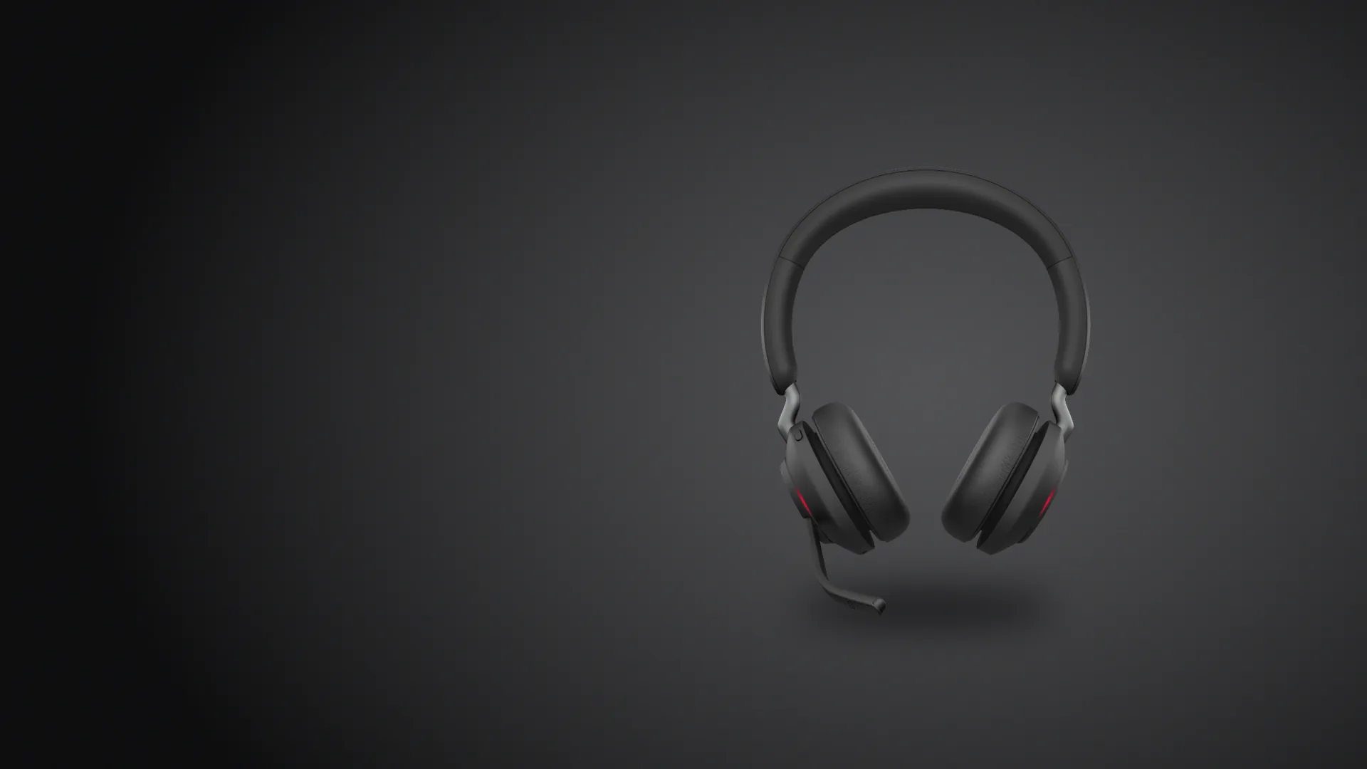 Jabra Evolve2 65 Stereo negro con la Busylight roja
