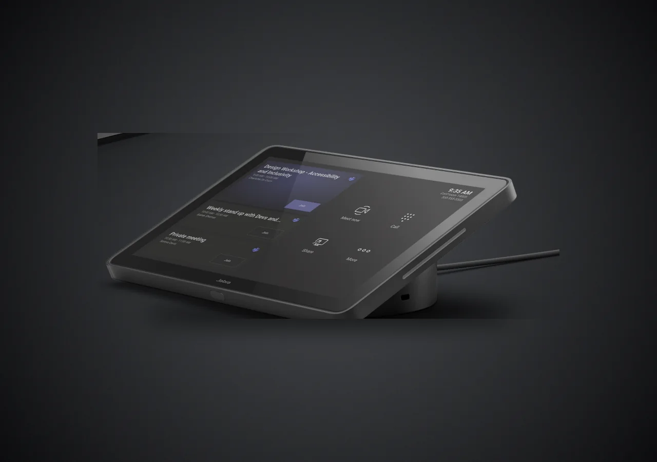 Tablet táctil Jabra PanaCast Control con Microsoft Teams Rooms