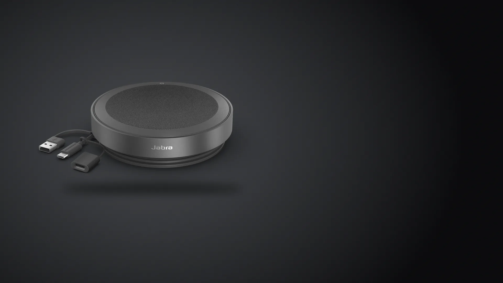 Jabra Speak2 75 con su cable USB-C y USB-A