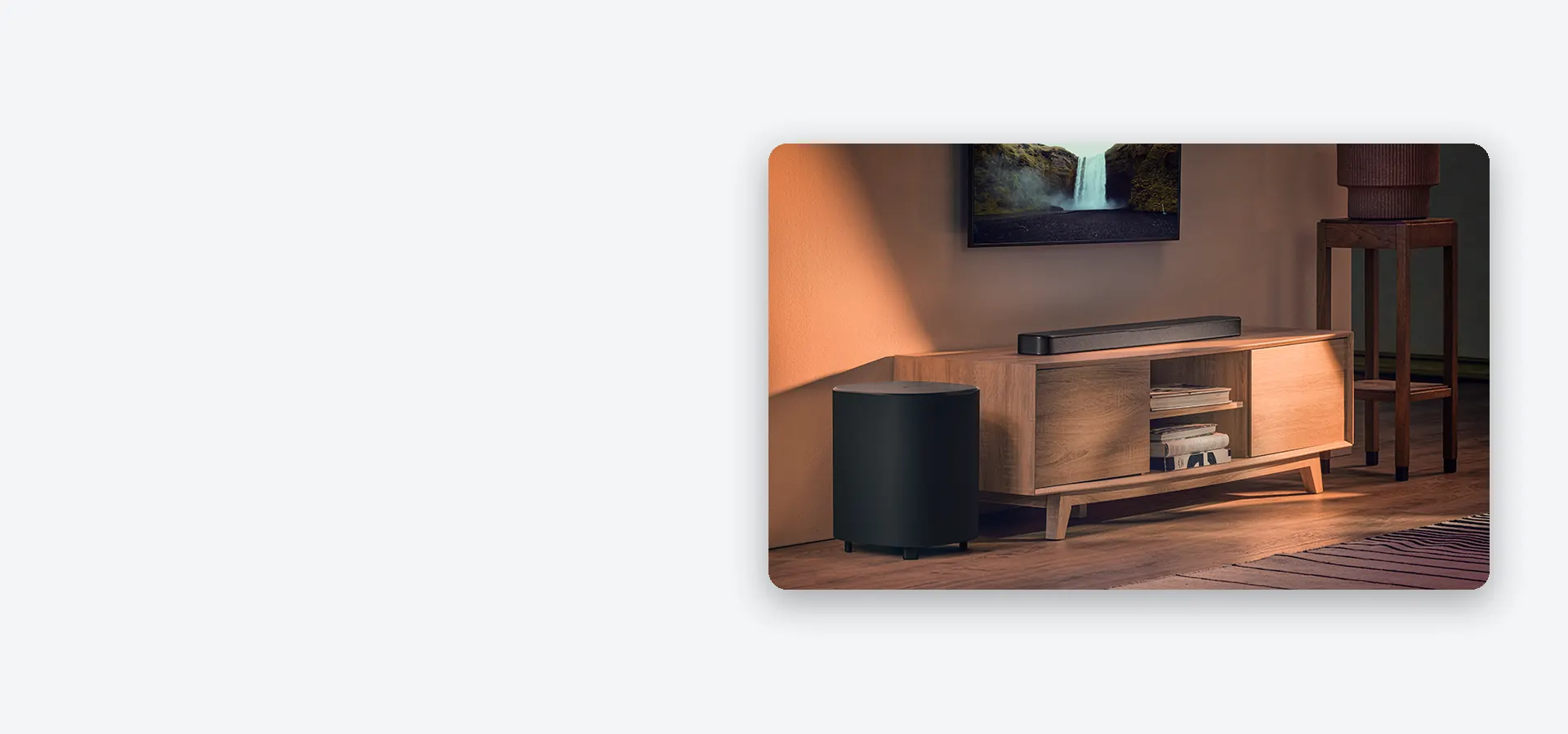 Potencia de cine con subwoofer inalámbrico