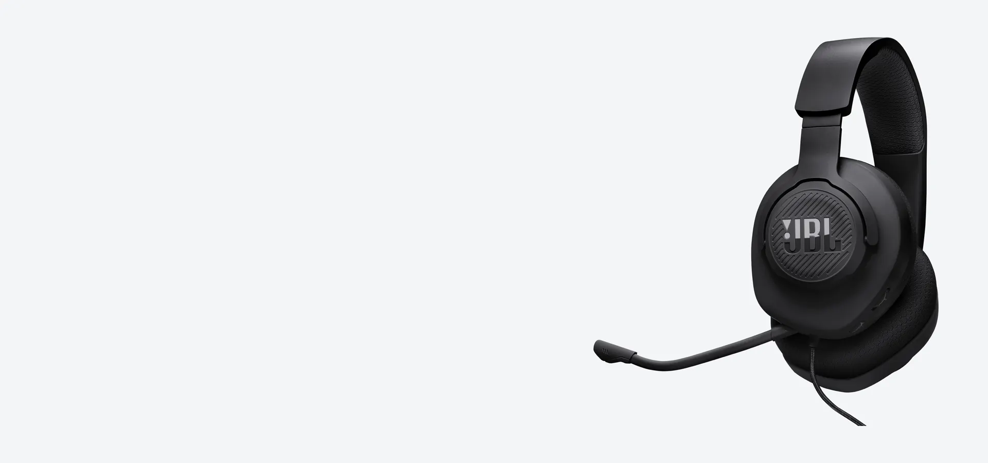 Auriculares gamer con cable JBL Quantum 100M2 en negro con micrófono de asta
